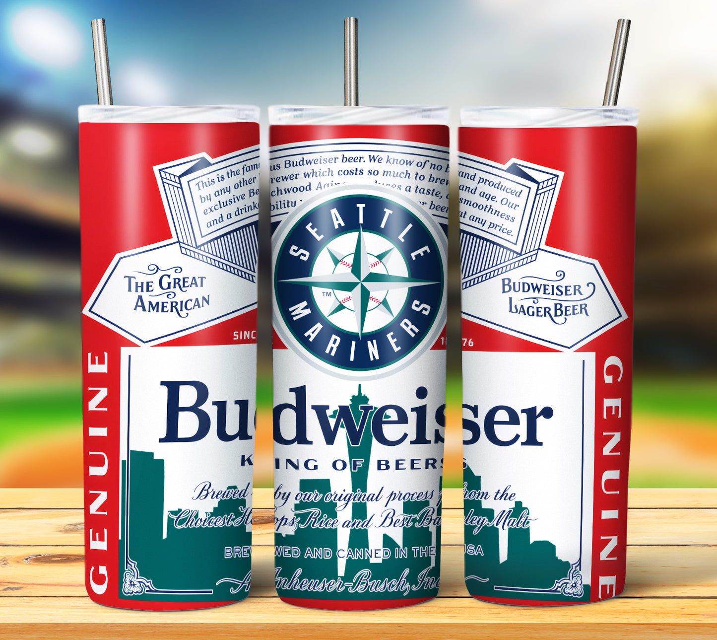 Baseball 20oz Sublimation Tumbler Image