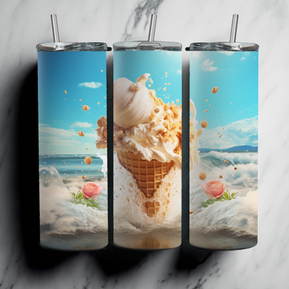 60 Beach Sublimation Tumbler Images Bundle 20 oz
