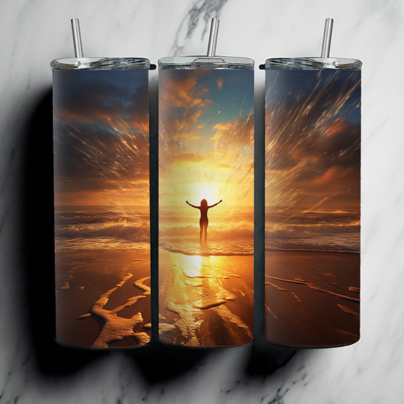 60 Beach Sublimation Tumbler Images Bundle 20 oz