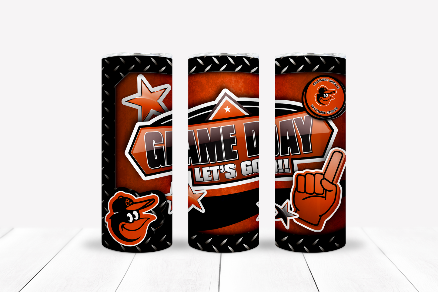 Baseball 20oz Sublimation Tumbler Image