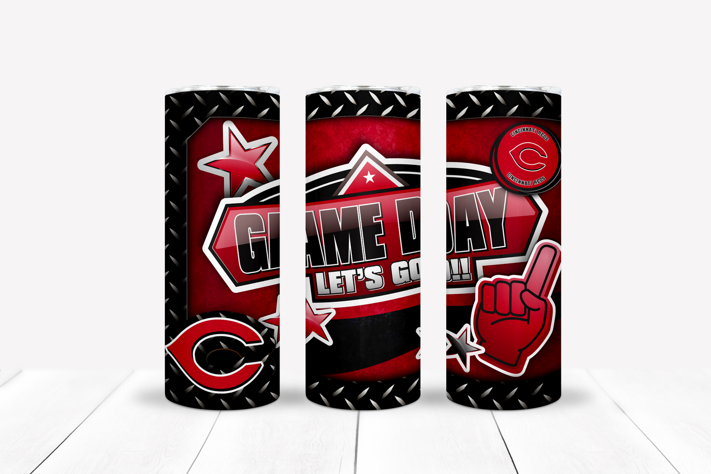 Baseball 20oz Sublimation Tumbler Image