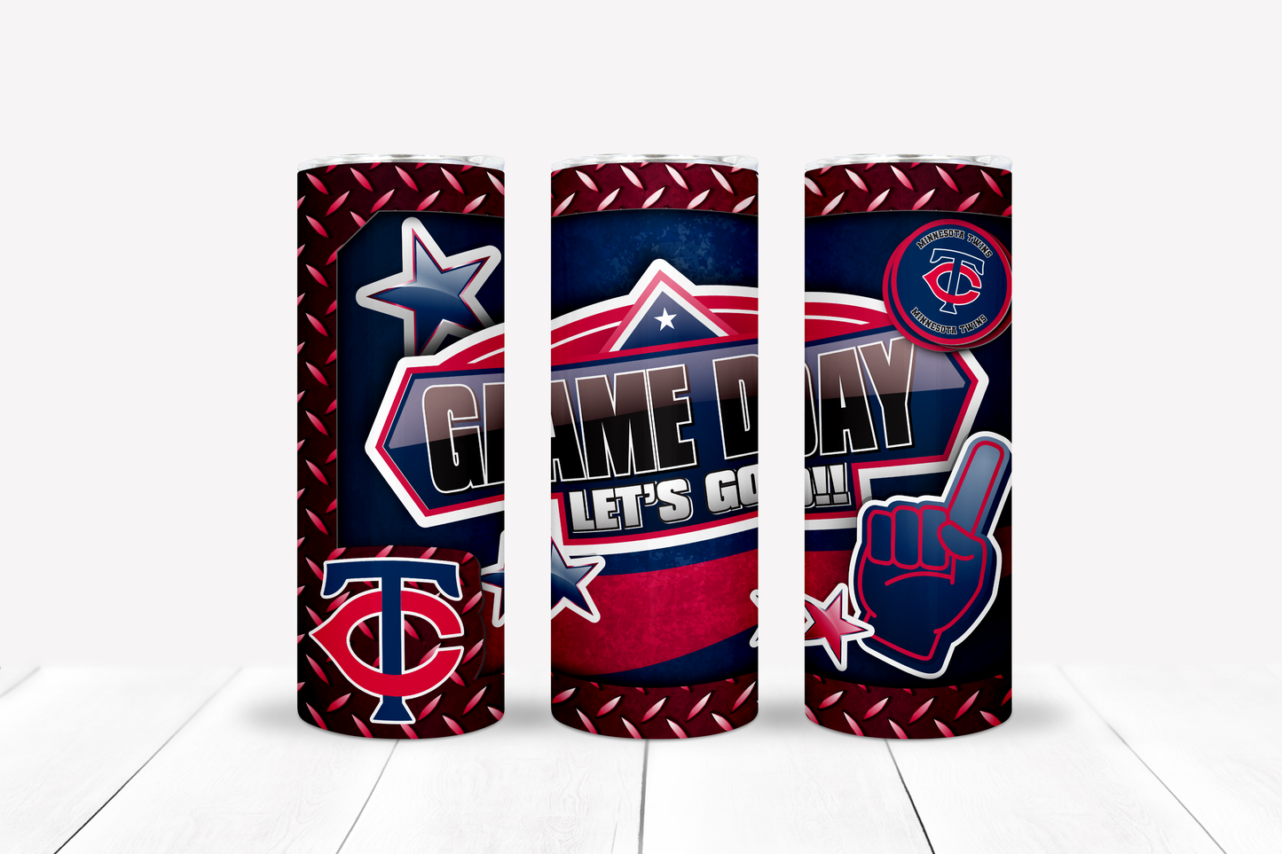 Baseball 20oz Sublimation Tumbler Image