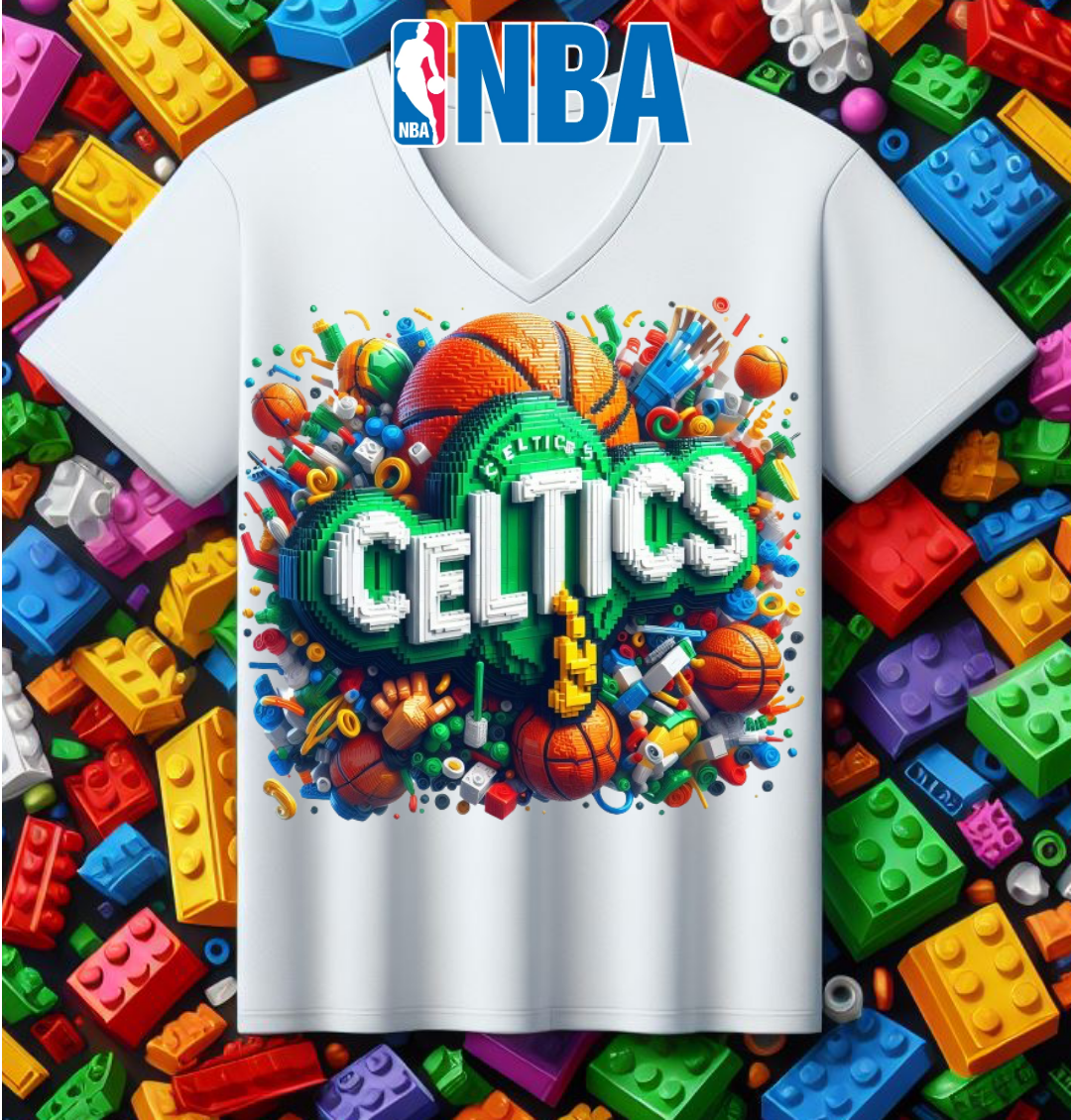 Block Basketball Sublimation T-Shirt/DTF Image Bundle
