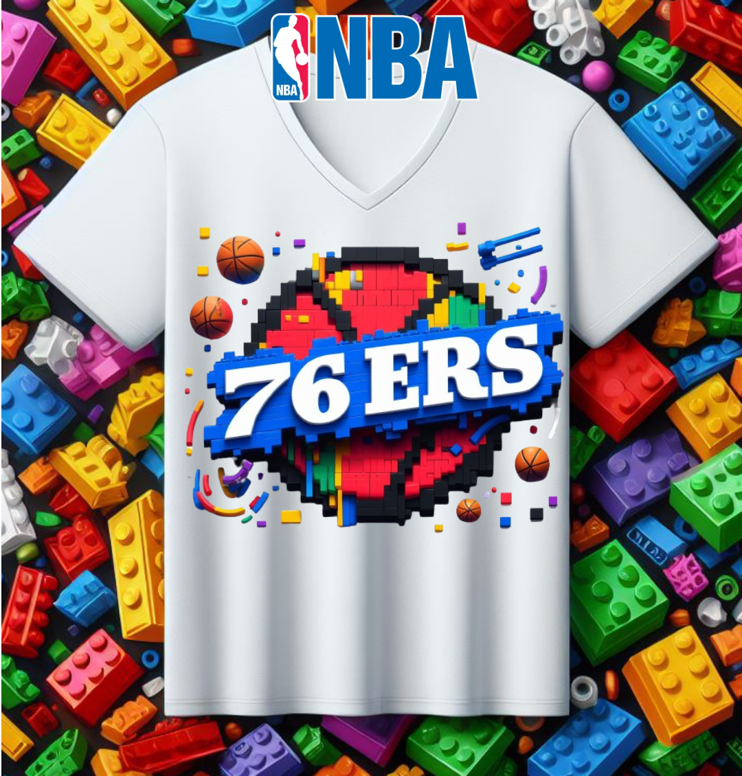 Block Basketball Sublimation T-Shirt/DTF Image Bundle