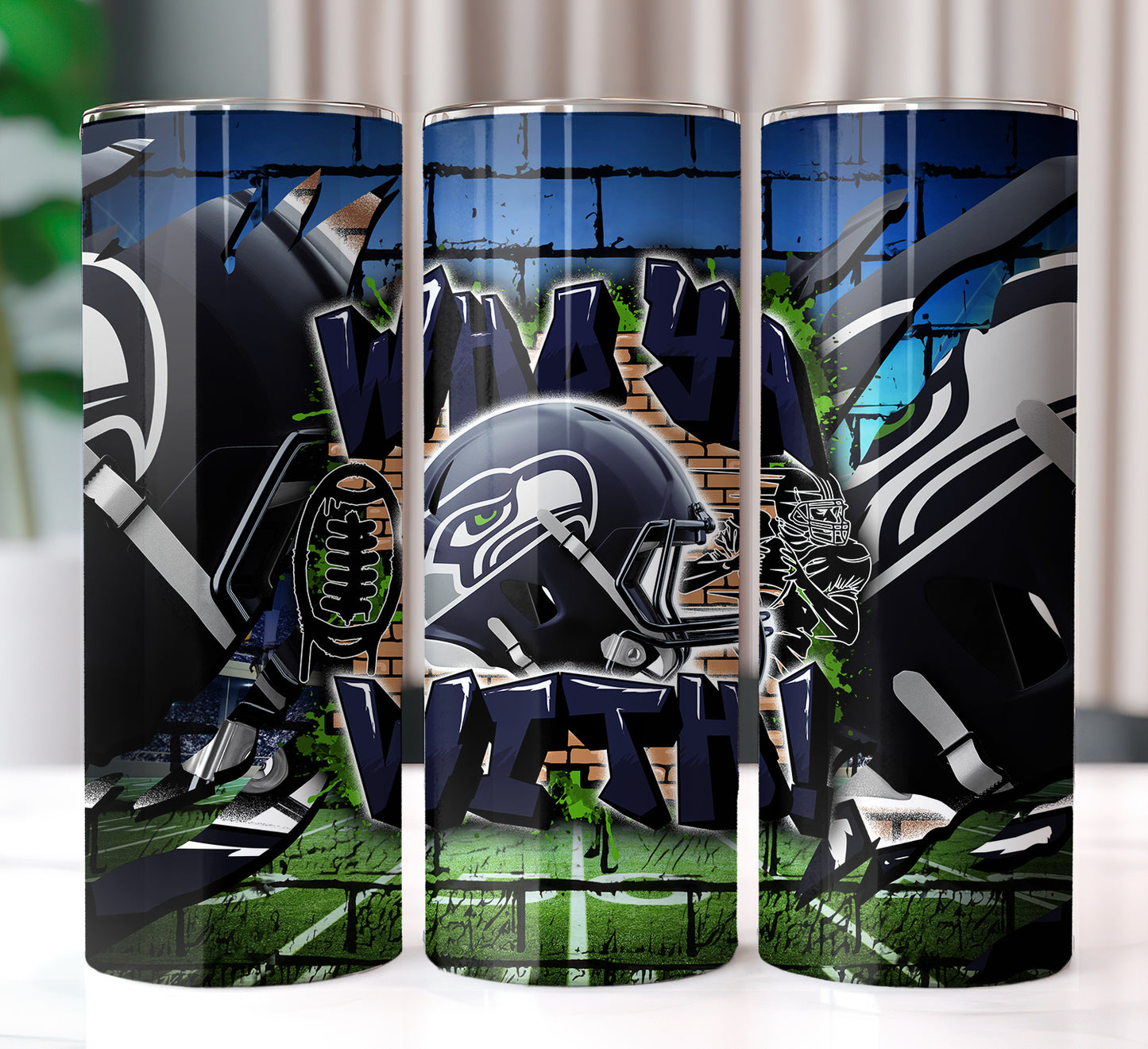 Football Sublimation 20oz Tumbler Images