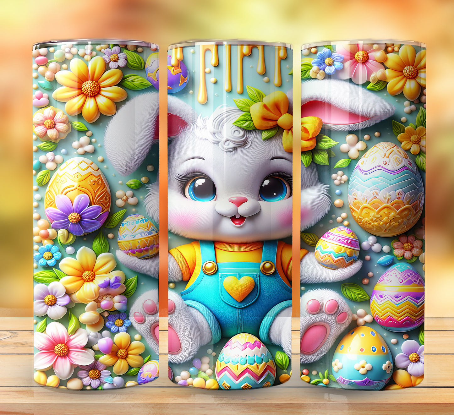 3D Inflate Easter Sublimation 20oz Images Bundle