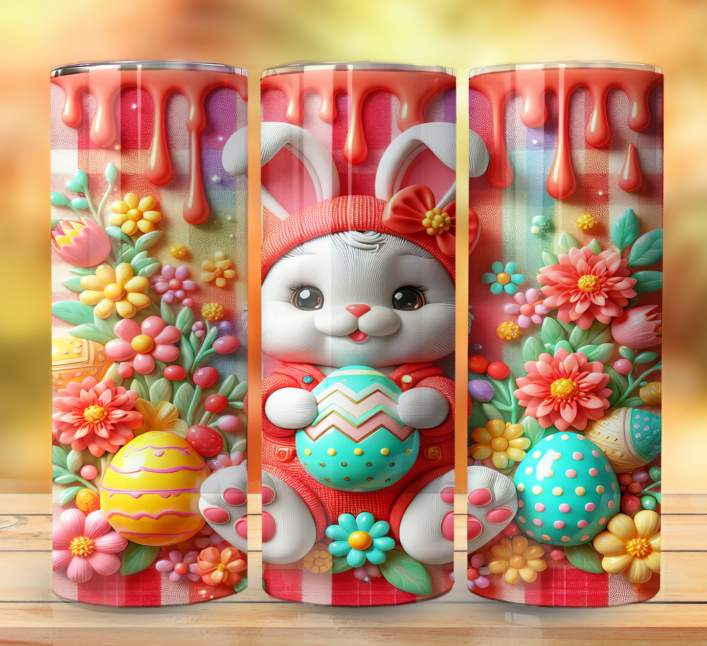 3D Inflate Easter Sublimation 20oz Images Bundle