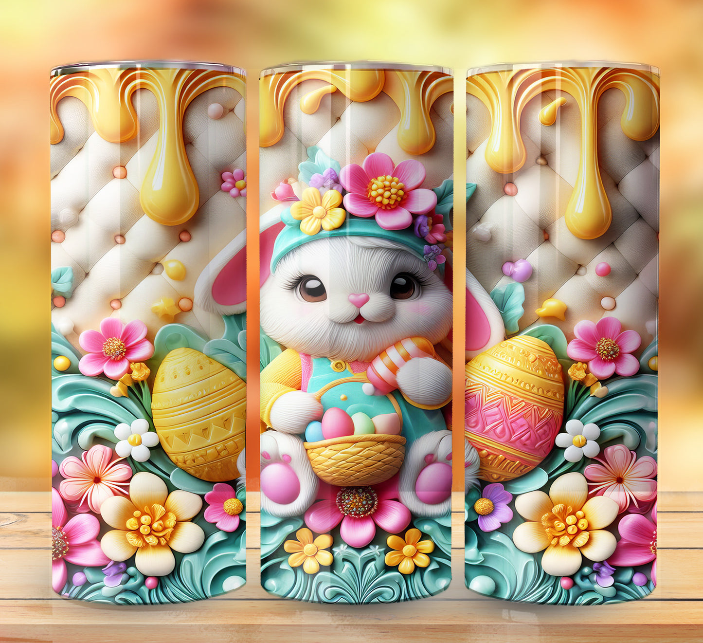 3D Inflate Easter Sublimation 20oz Images Bundle