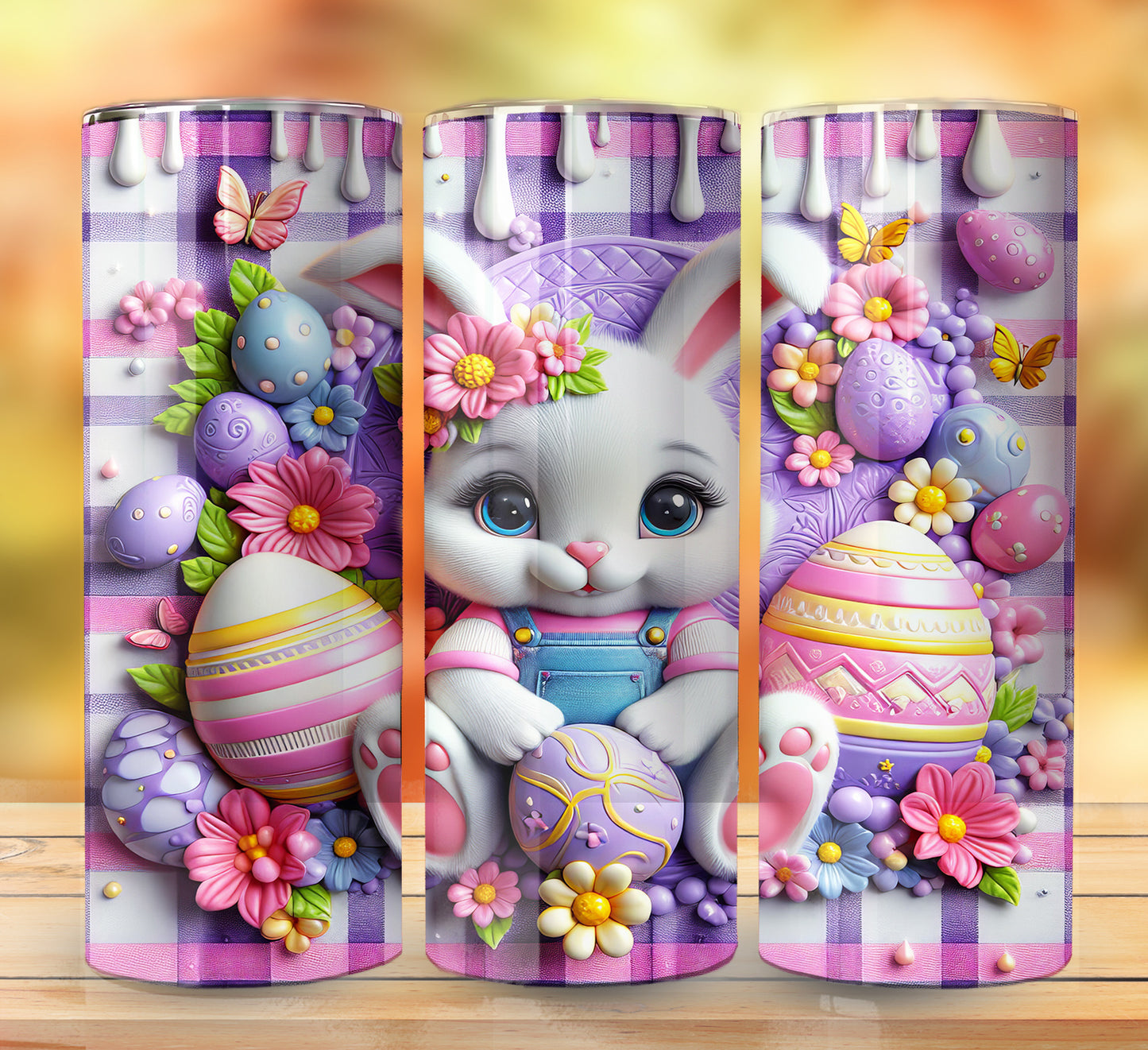 3D Inflate Easter Sublimation 20oz Images Bundle