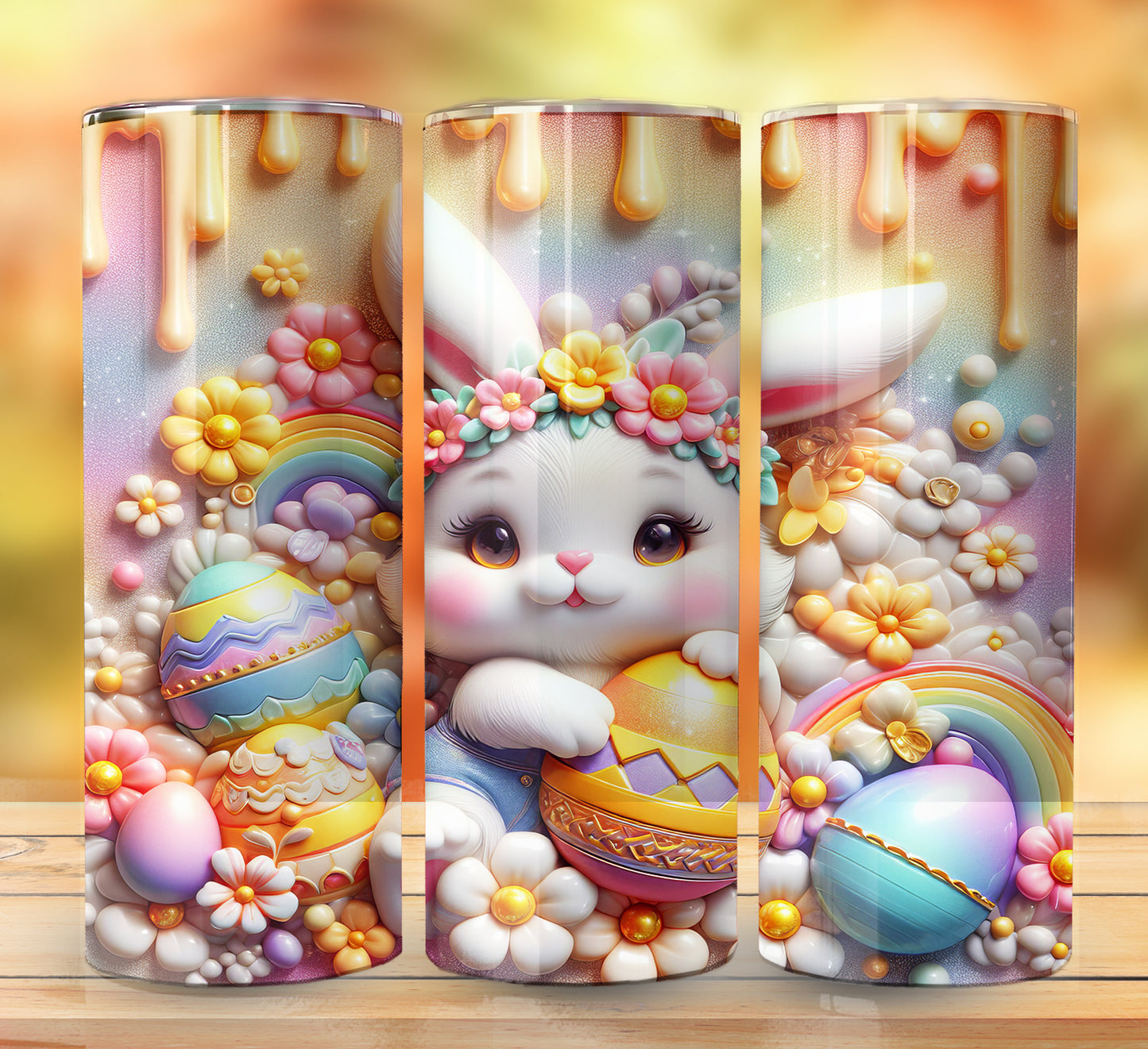 3D Inflate Easter Sublimation 20oz Images Bundle