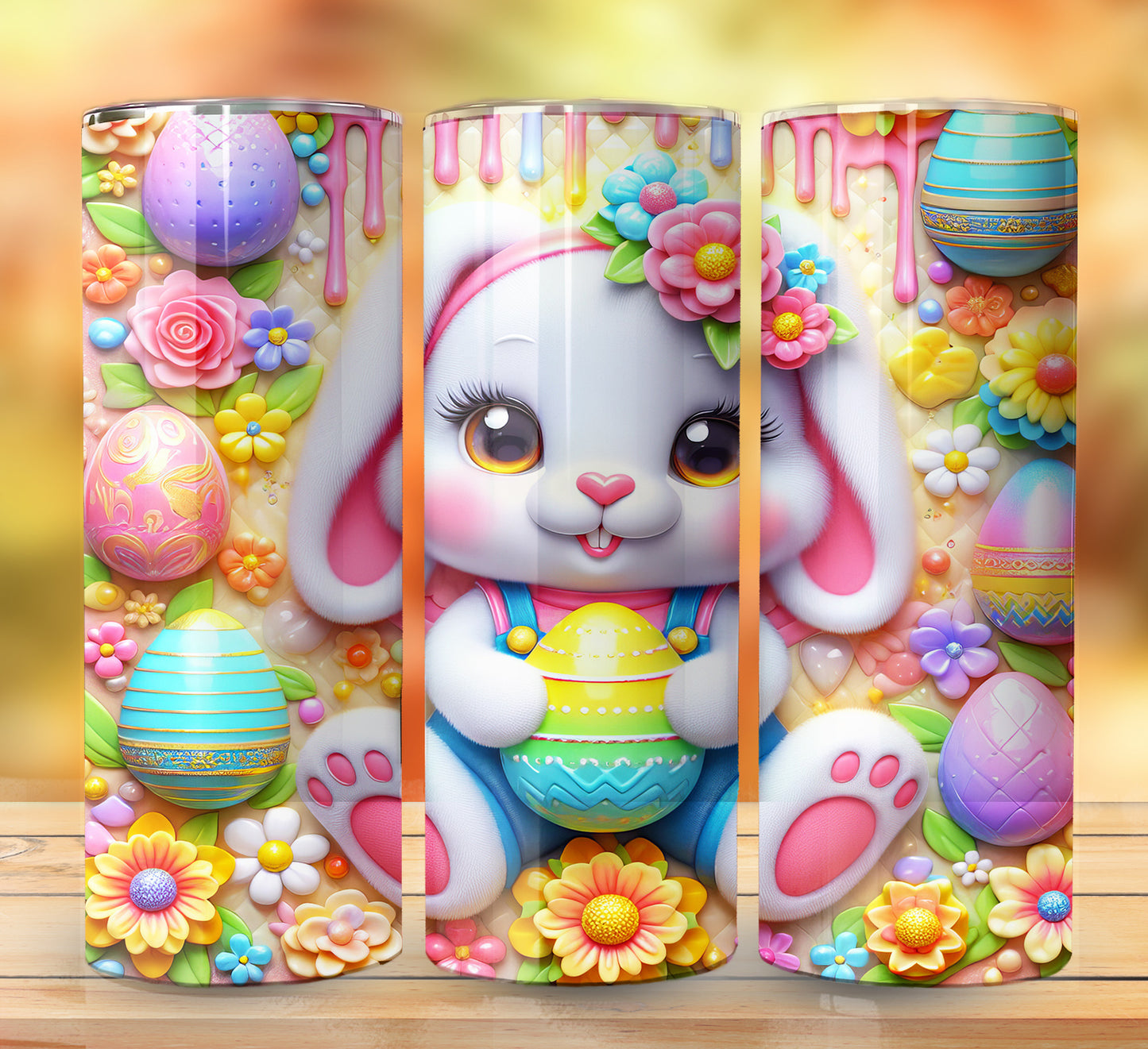 3D Inflate Easter Sublimation 20oz Images Bundle