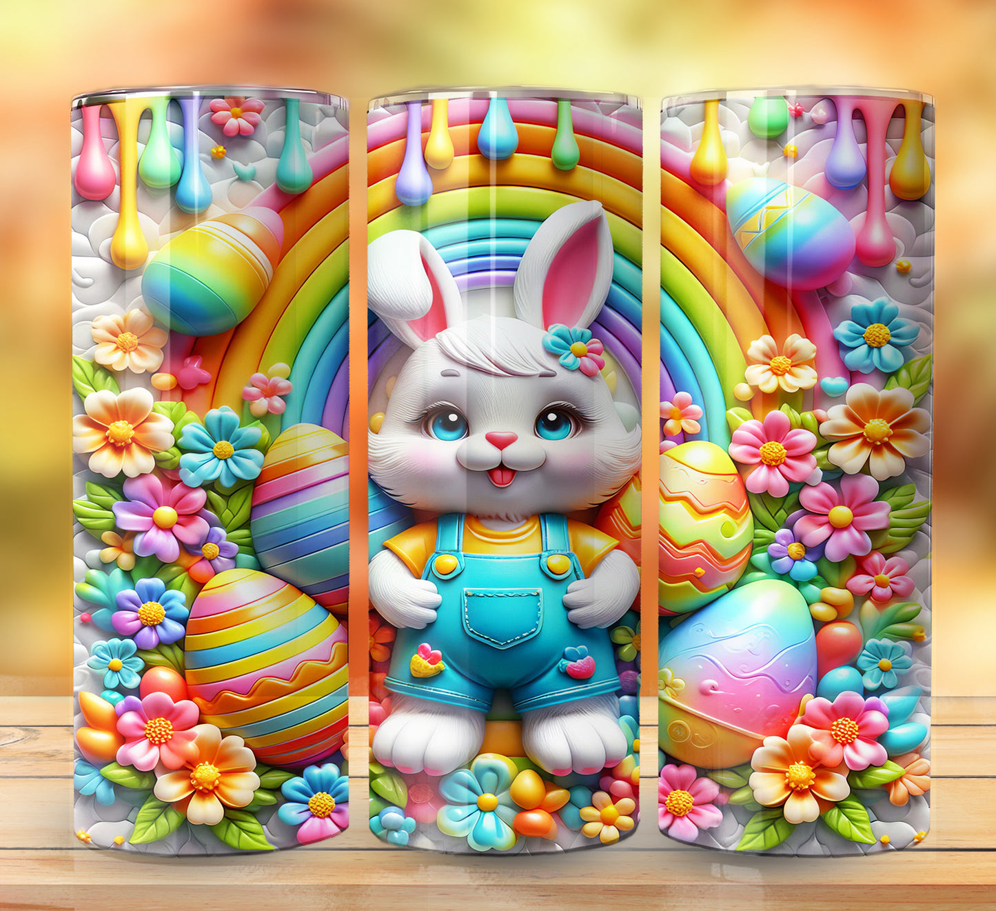 3D Inflate Easter Sublimation 20oz Images Bundle