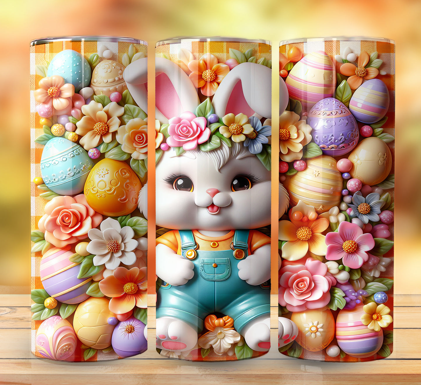 3D Inflate Easter Sublimation 20oz Images Bundle