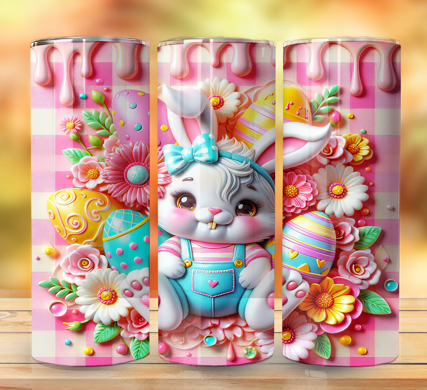 3D Inflate Easter Sublimation 20oz Images Bundle