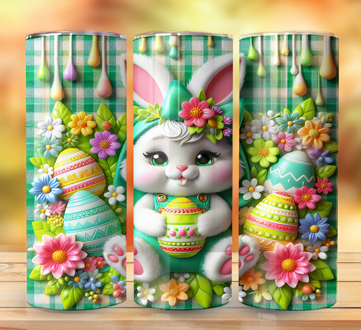 3D Inflate Easter Sublimation 20oz Images Bundle