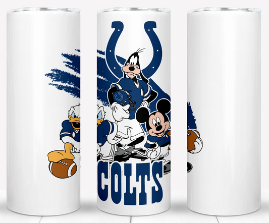 Disney Cartoon Football  Sublimation 20oz Tumbler Images Bundles