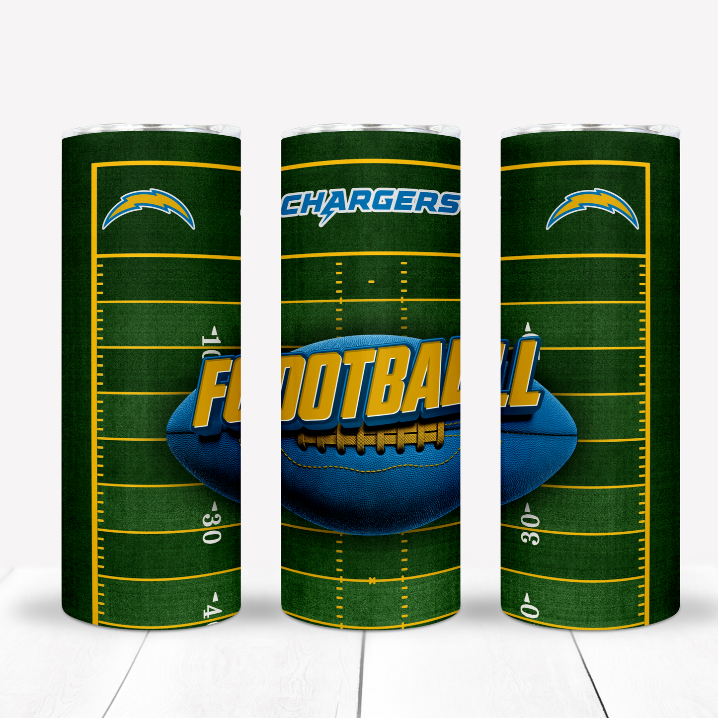 Football 20oz Sublimation Tumbler Image