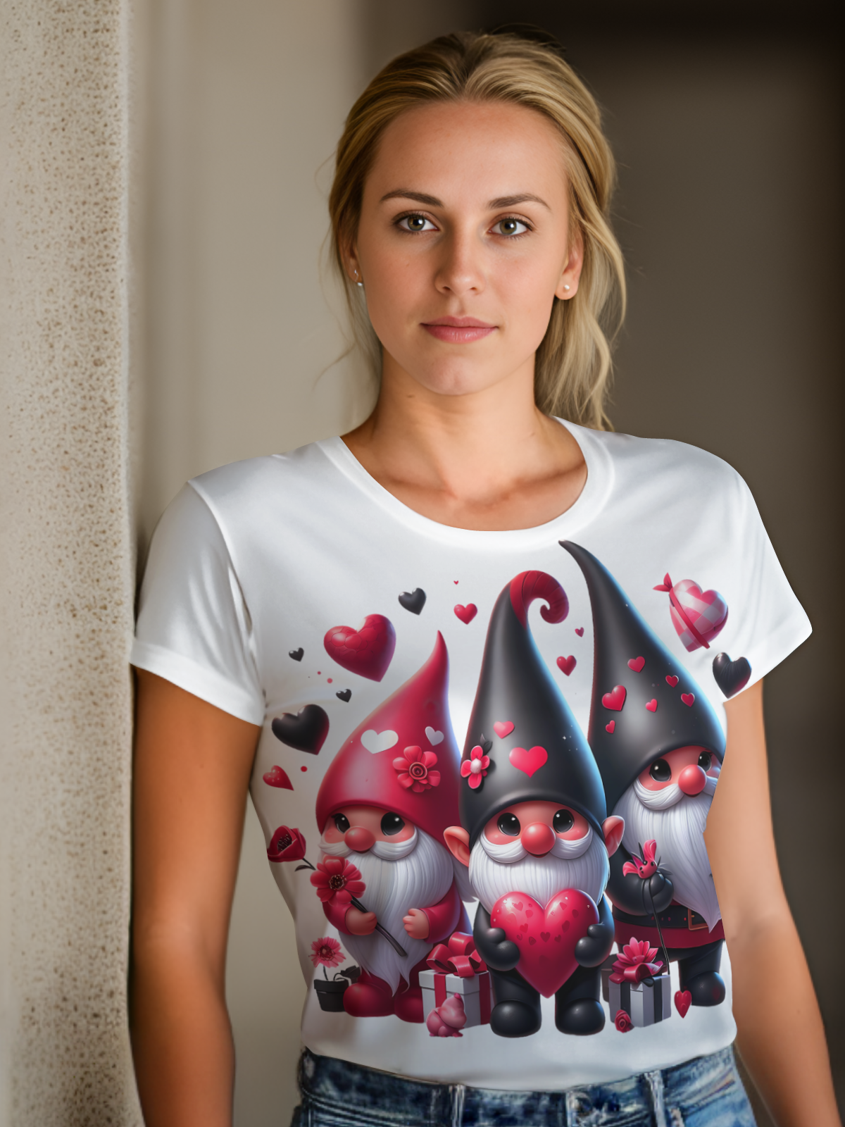 Gnomes Valentine Sublimation/DTF T-Shirt Images Bundle