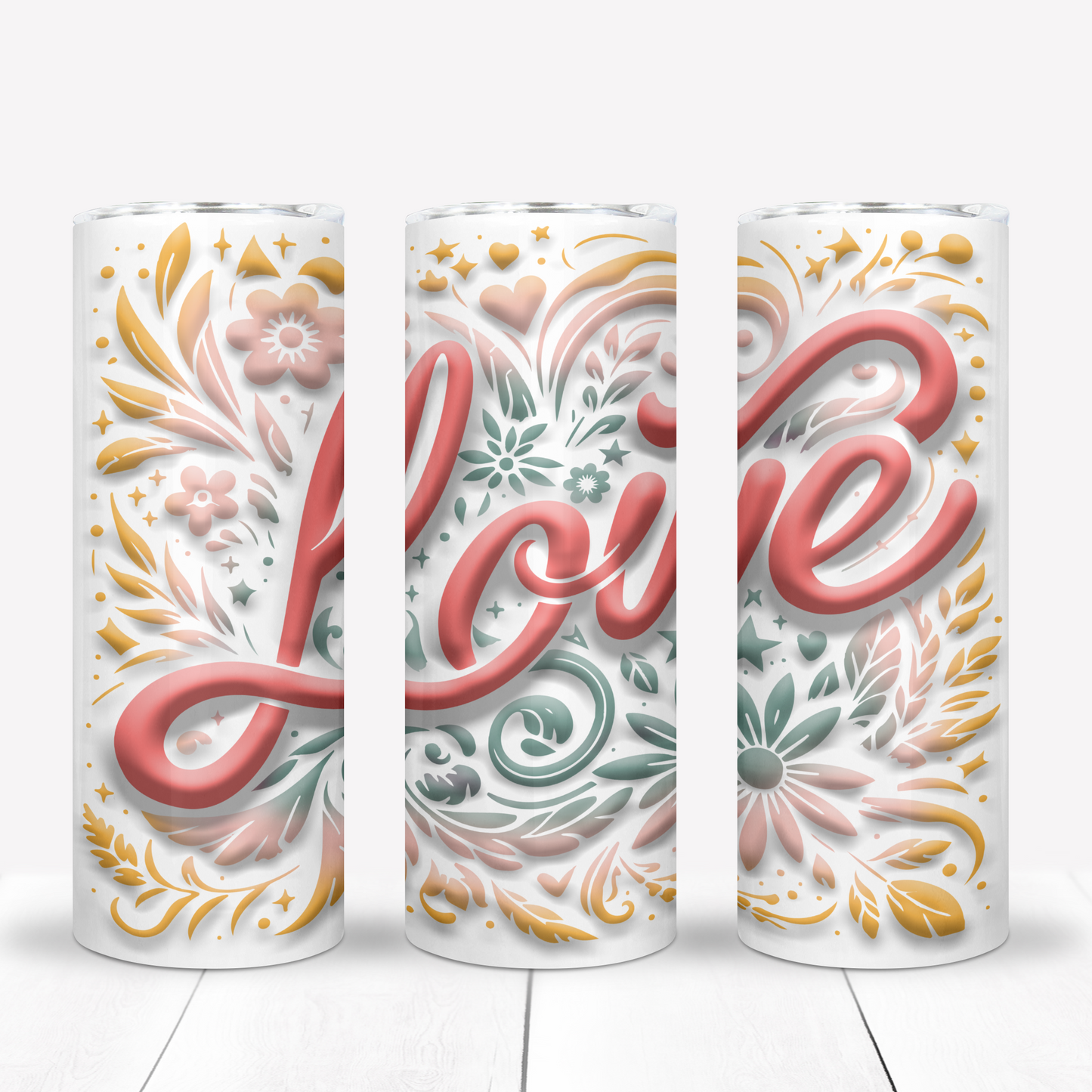 Love 20oz Sublimation Tumbler Image Bundle