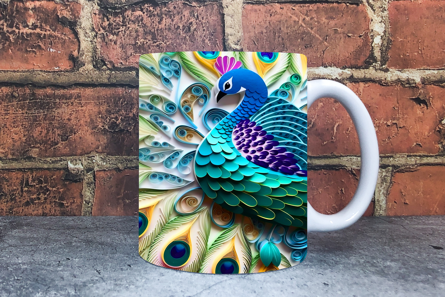 Peacock 20oz Sublimation Mug Images Bundle