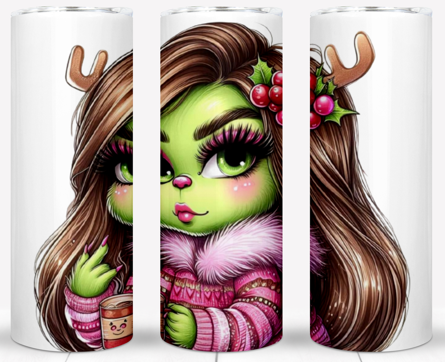 Christmas Baby Grinch Sublimation 20oz Tumbler Images Bundle