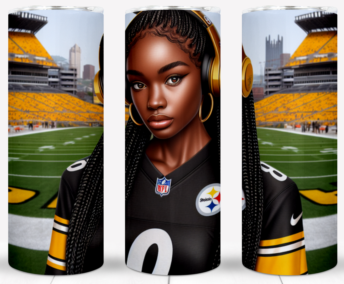 Girl Football 20oz Sublimation Tumbler Image Bundle