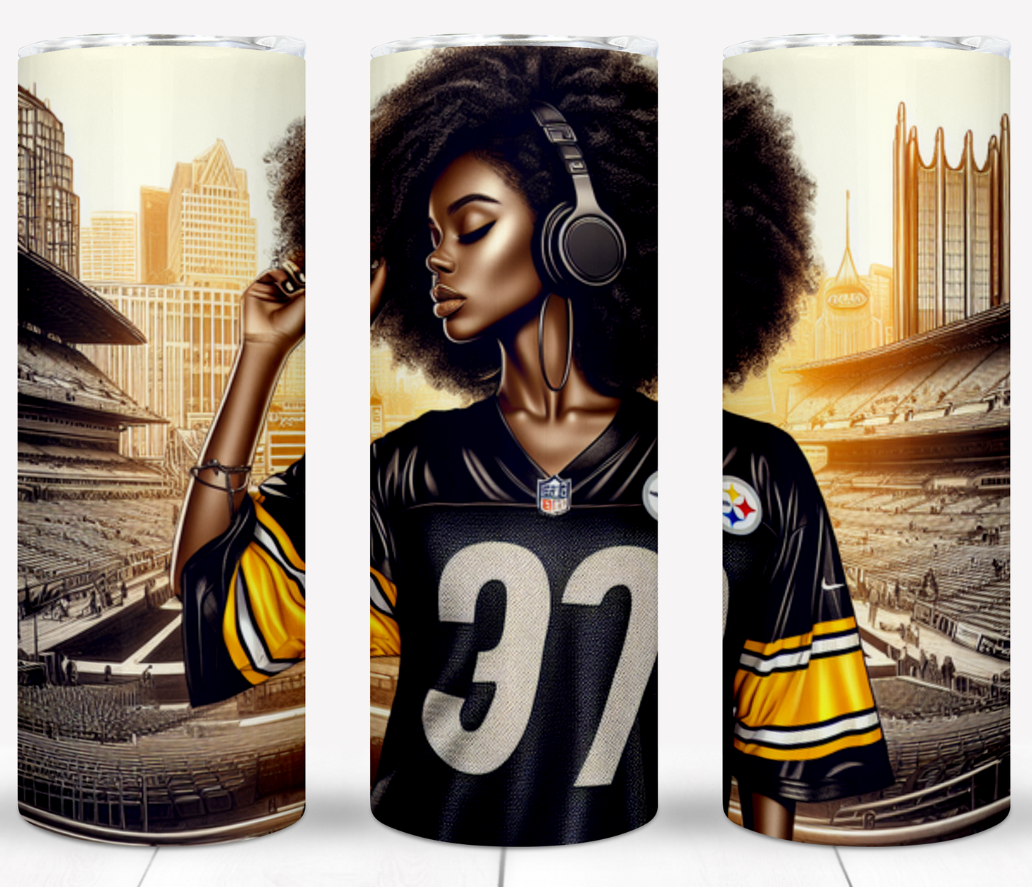 Girl Football 20oz Sublimation Tumbler Image Bundle