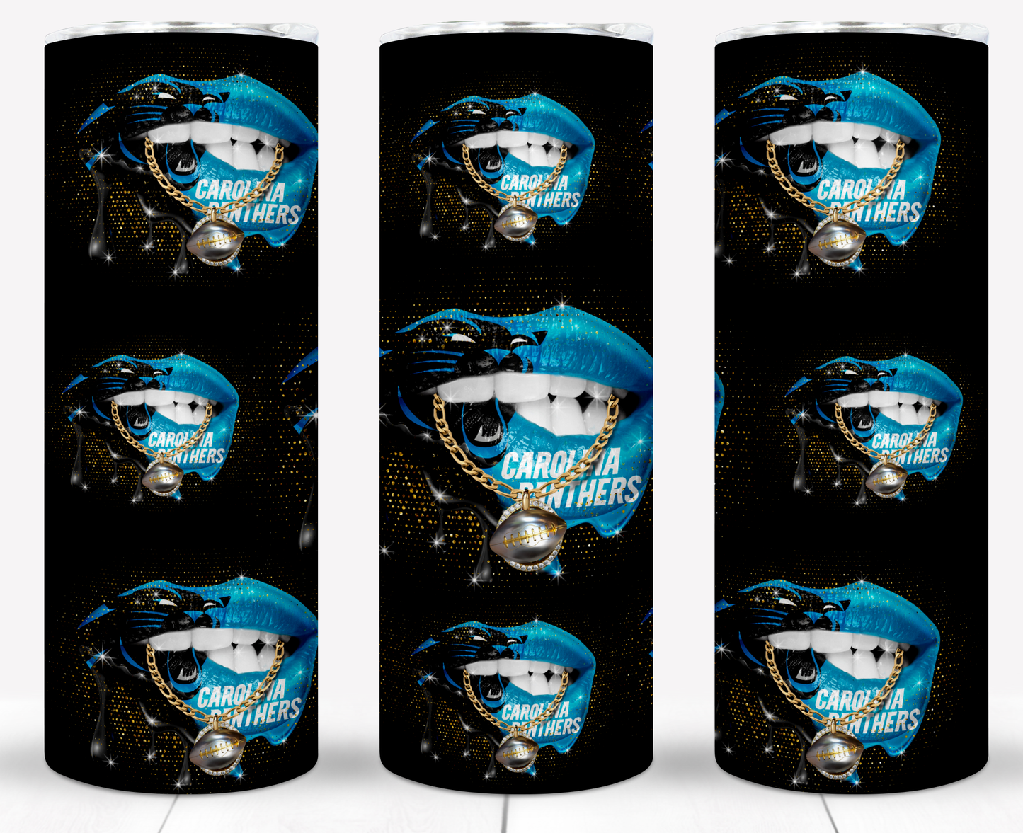 Lips Football 20oz Sublimation Tumbler Image