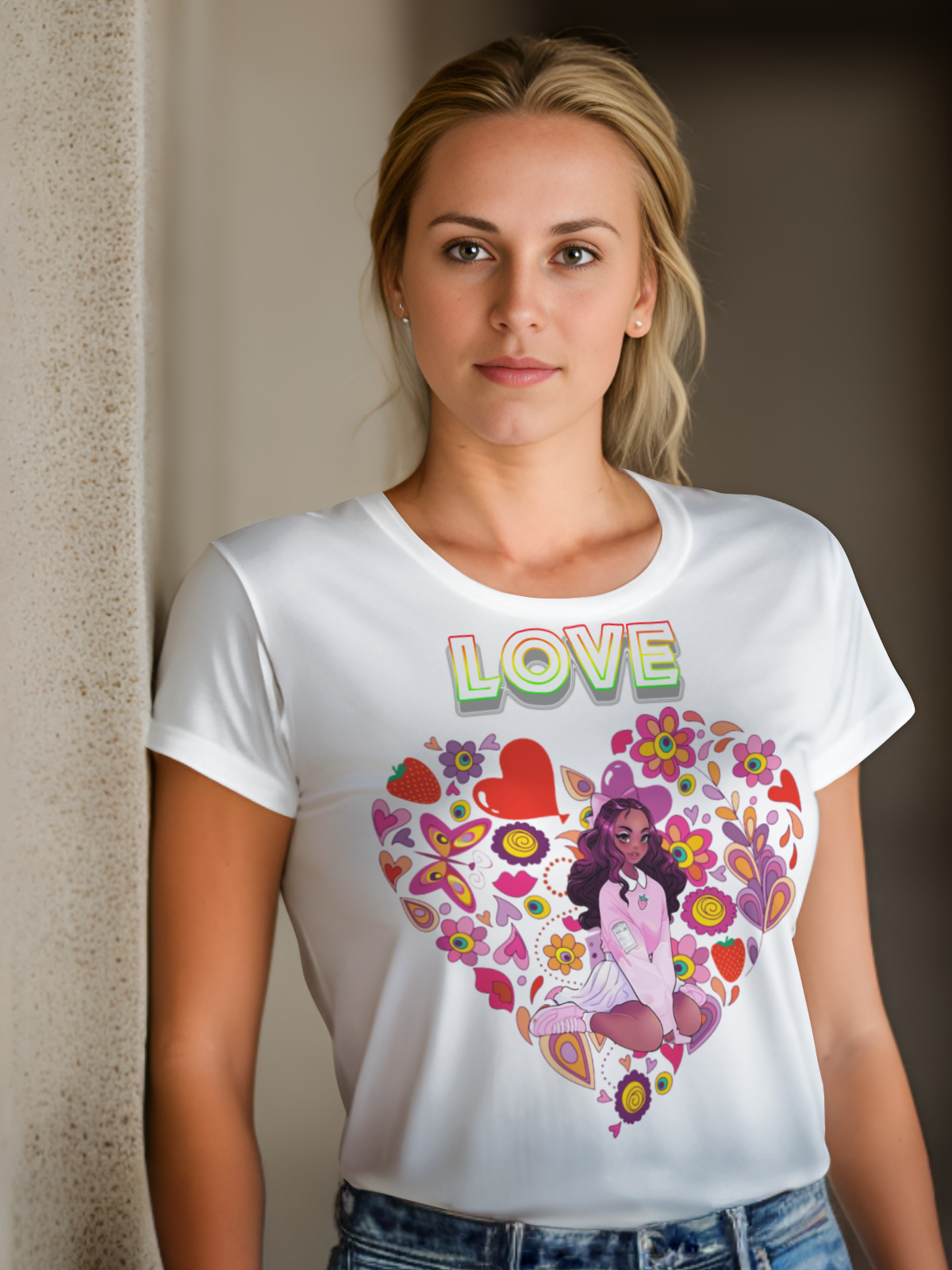 Peace & Love Sublimation/DTF T-Shirt Images Bundle