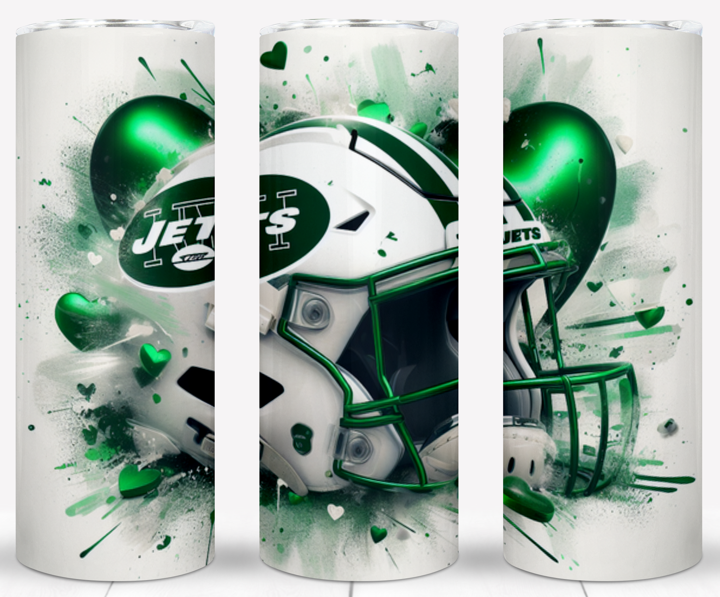 Valentine Football Helmets 20oz Sublimation Tumbler Image