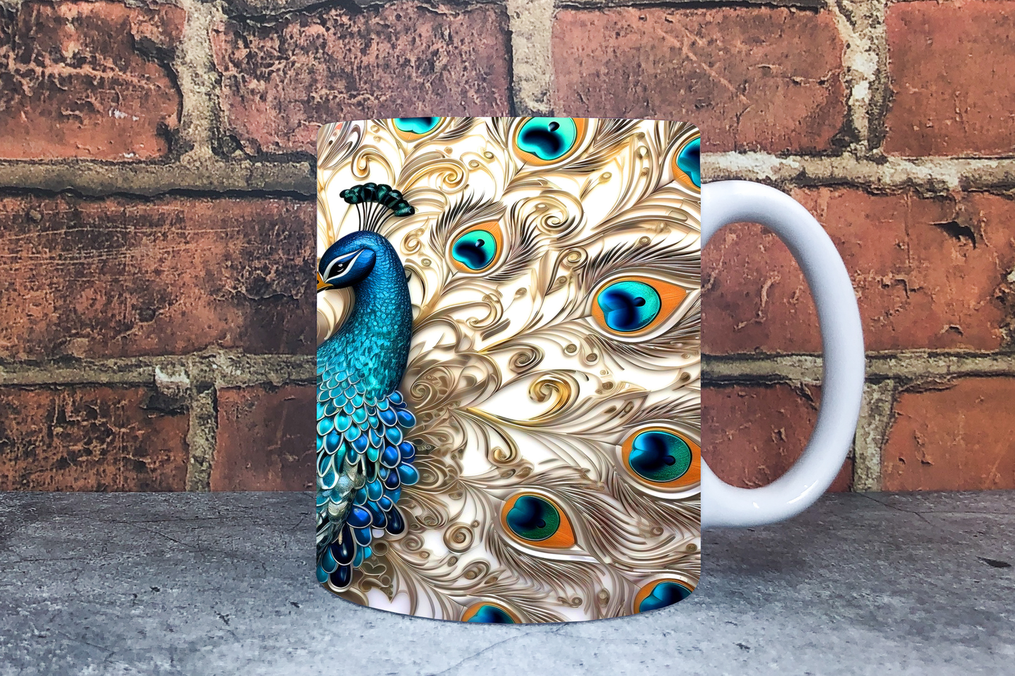 Peacock 20oz Sublimation Mug Images Bundle