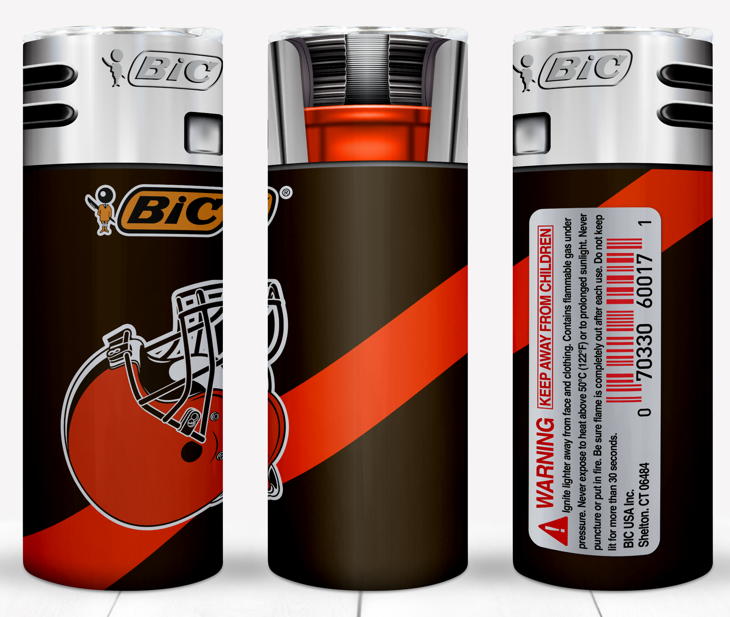 Football 20oz Sublimation Tumbler Image