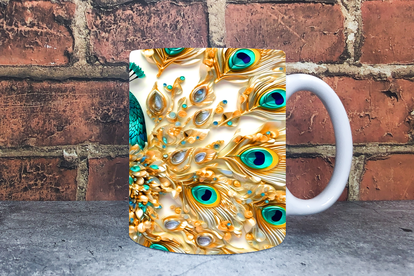 Peacock 20oz Sublimation Mug Images Bundle