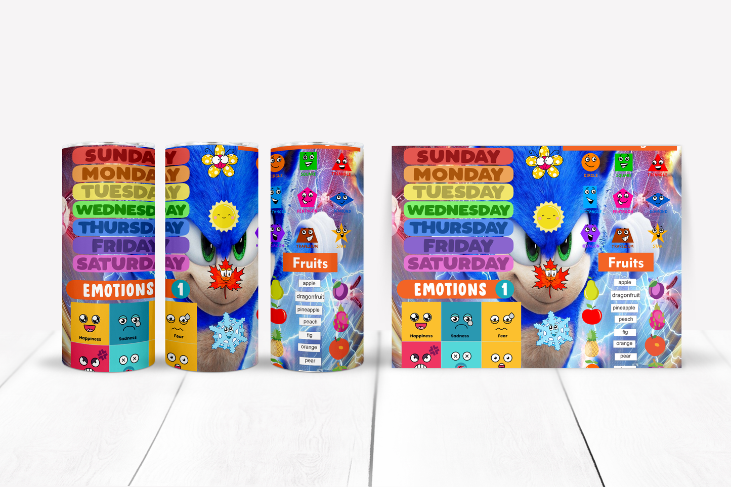 Learning Sublimation Kids 12/15 oz Tumbler/Sippy Cup Image Bundle