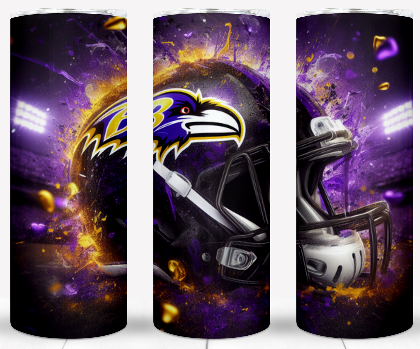 Valentine Football Helmets 20oz Sublimation Tumbler Image