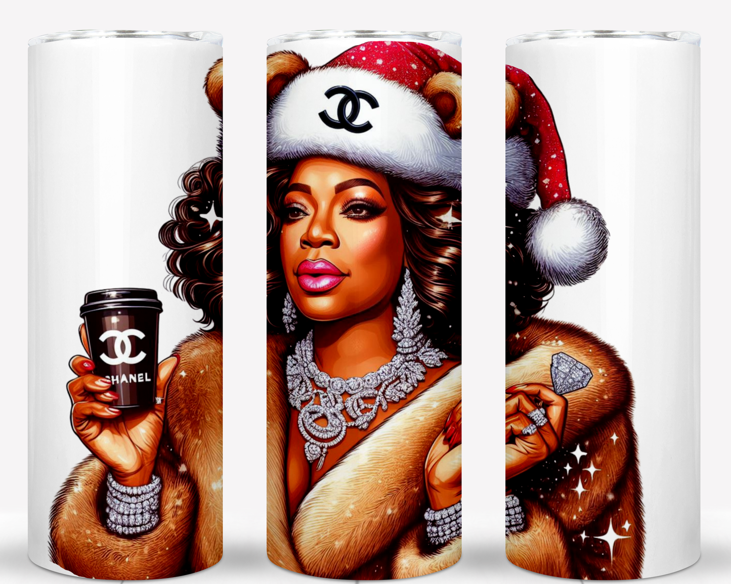 Christmas Oprah Sublimation 20oz Tumbler Images Bundle