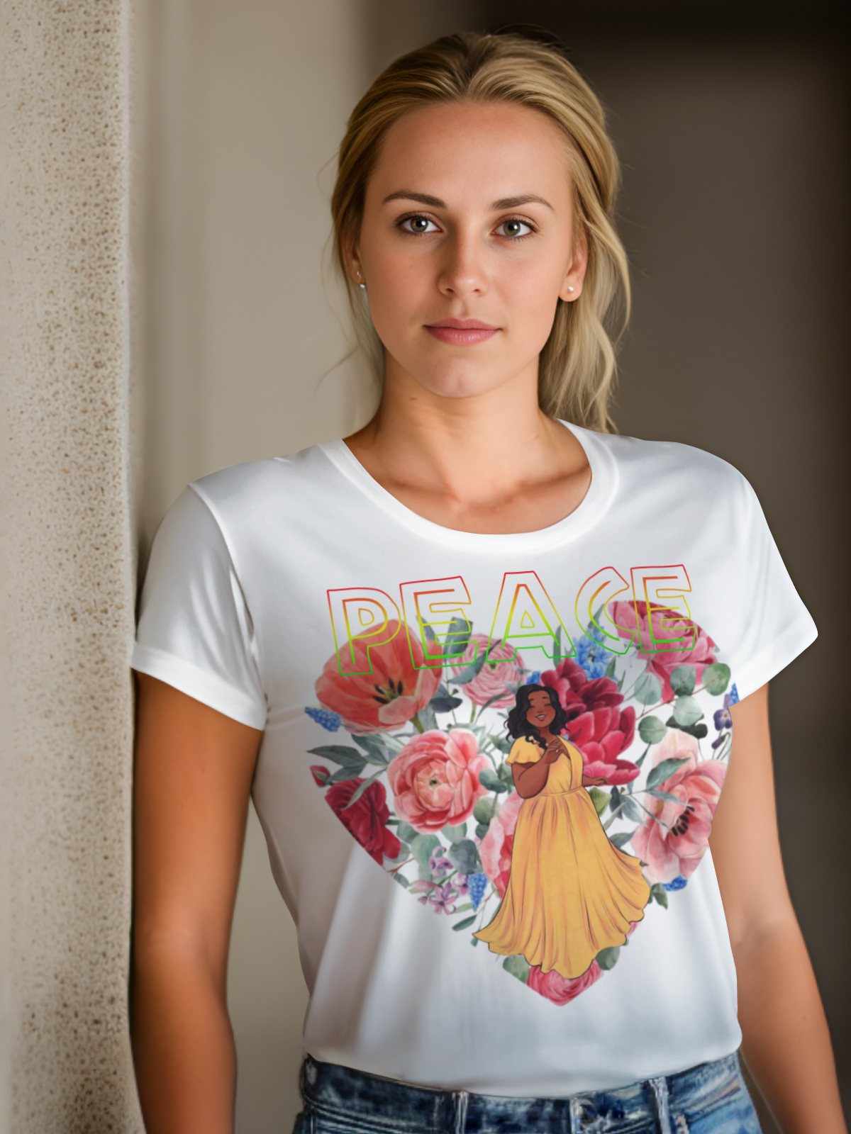 Peace & Love Sublimation/DTF T-Shirt Images Bundle