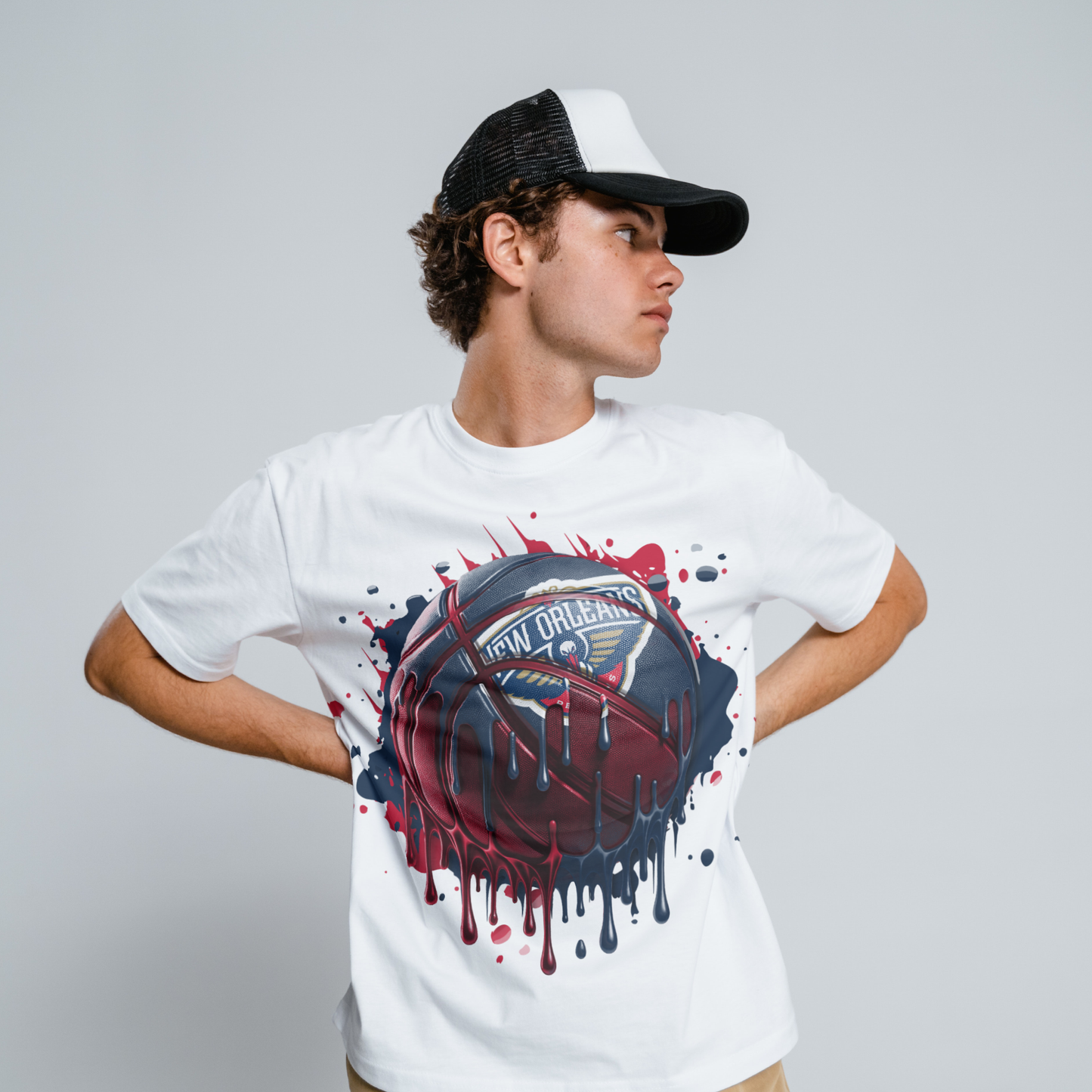 Dripping Basketball Sublimation/DTF T-shirt Images