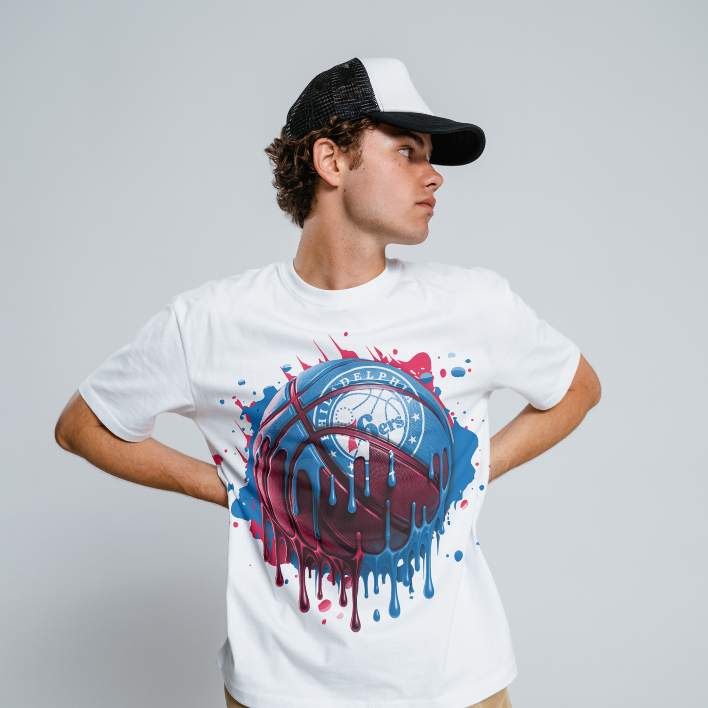 Dripping Basketball Sublimation/DTF T-shirt Images