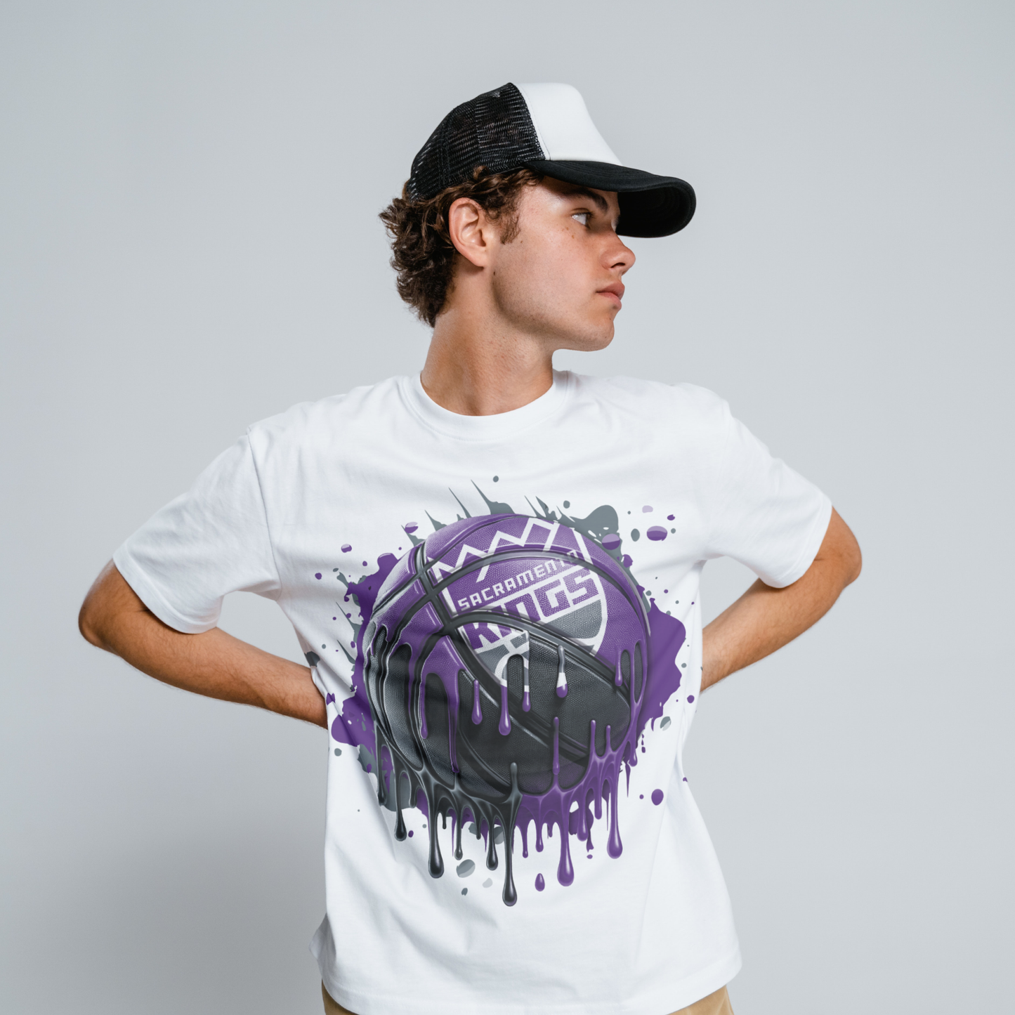 Dripping Basketball Sublimation/DTF T-shirt Images