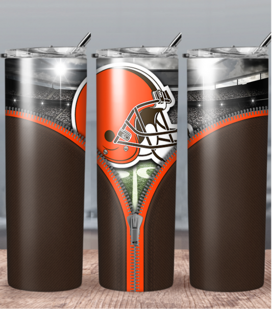 Football 20oz Sublimation Tumbler Image