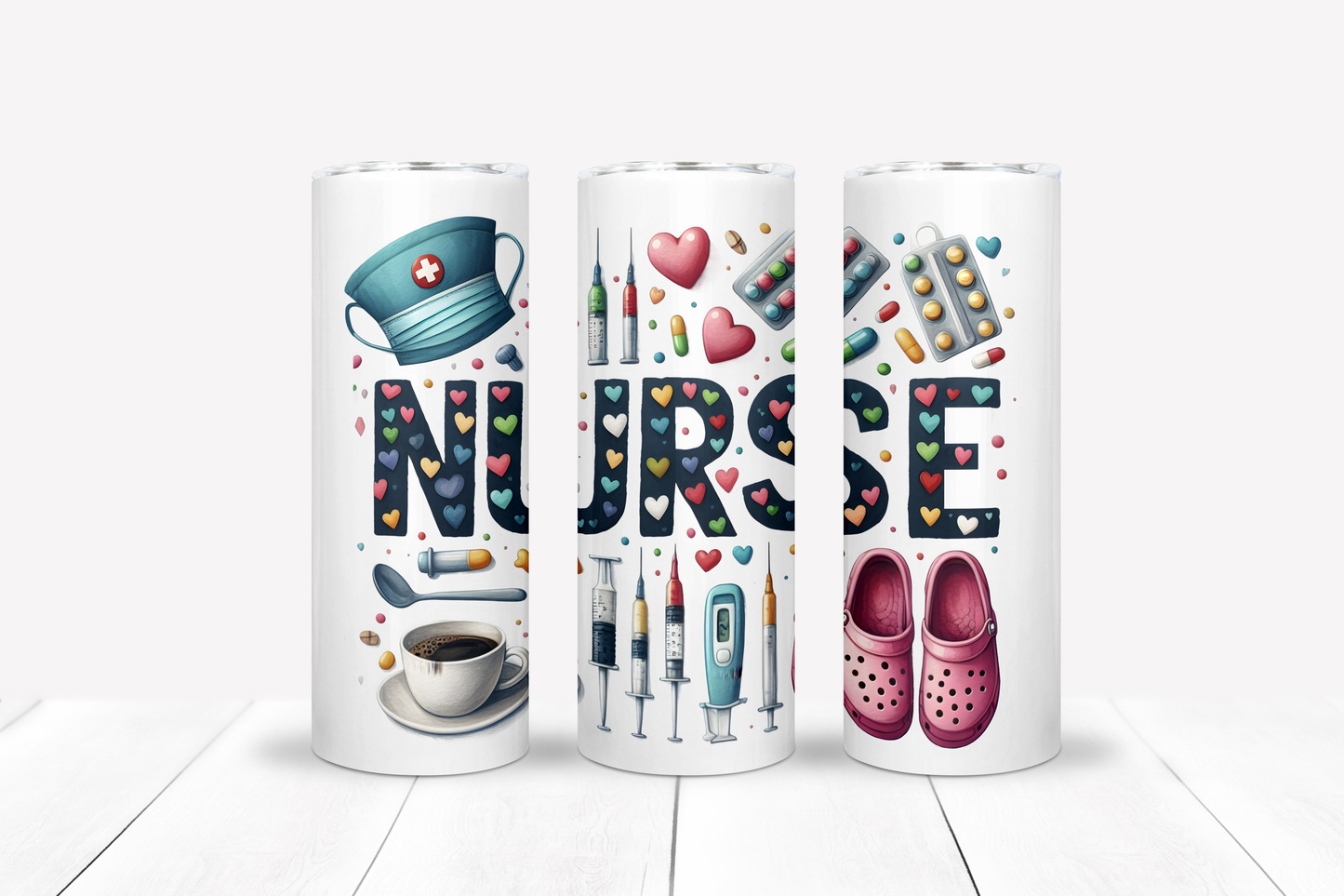 Nurse 20oz Sublimation Tumbler Bundle