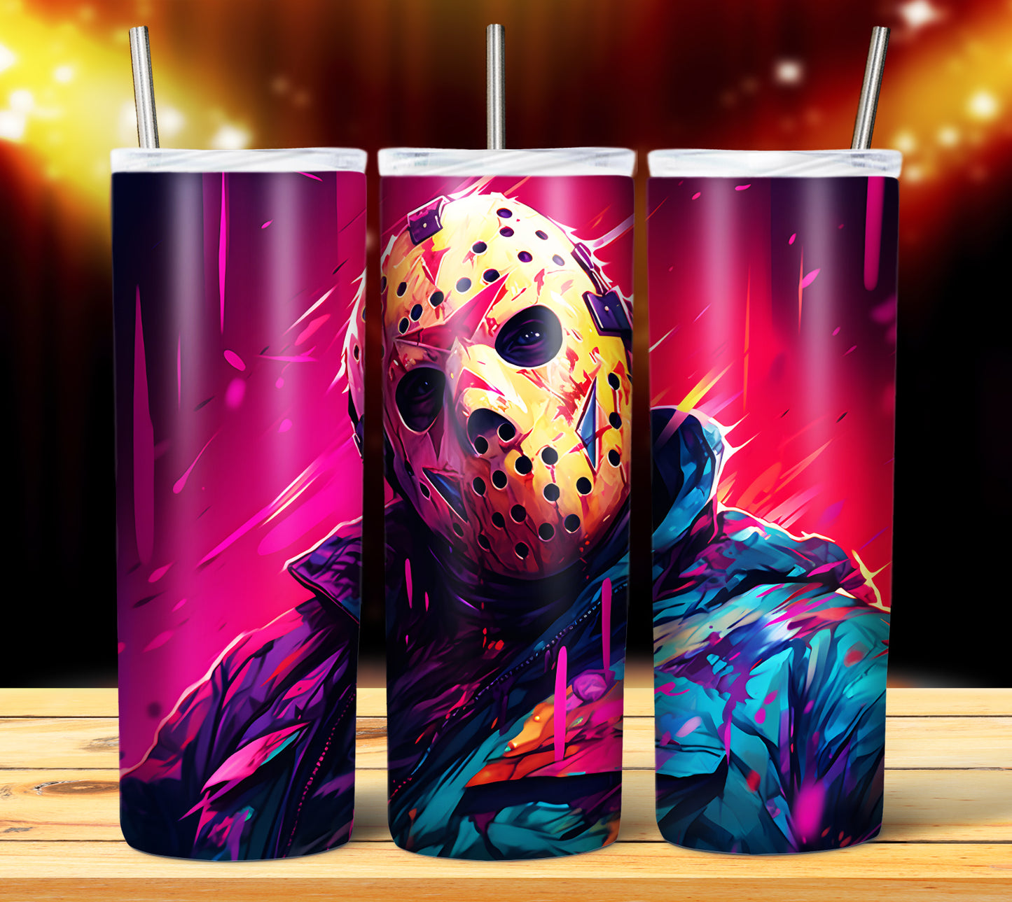 20 Colorful Halloween Sublimation 20oz Images Bundle