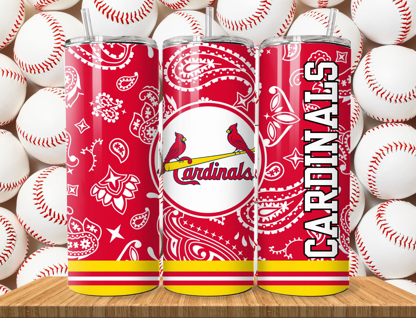 Baseball 20oz Sublimation Tumbler Image