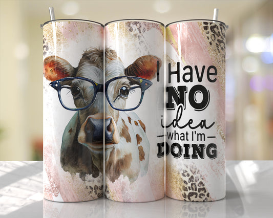 Cow 20oz Sublimation Tumbler Image