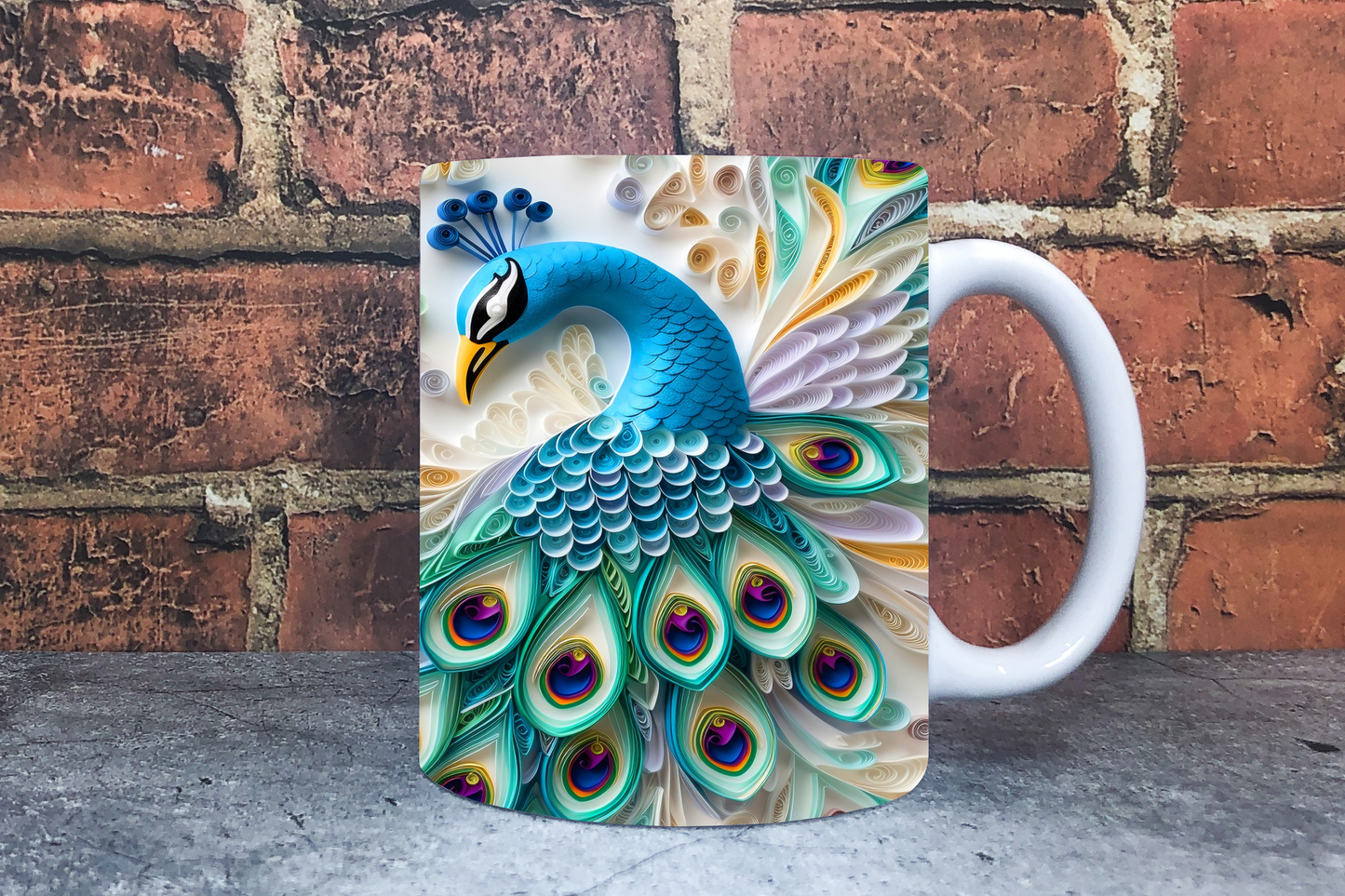 Peacock 20oz Sublimation Mug Images Bundle