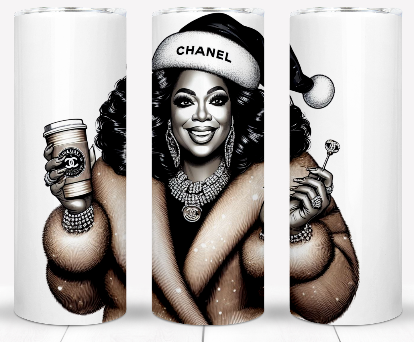 Christmas Oprah Sublimation 20oz Tumbler Images Bundle