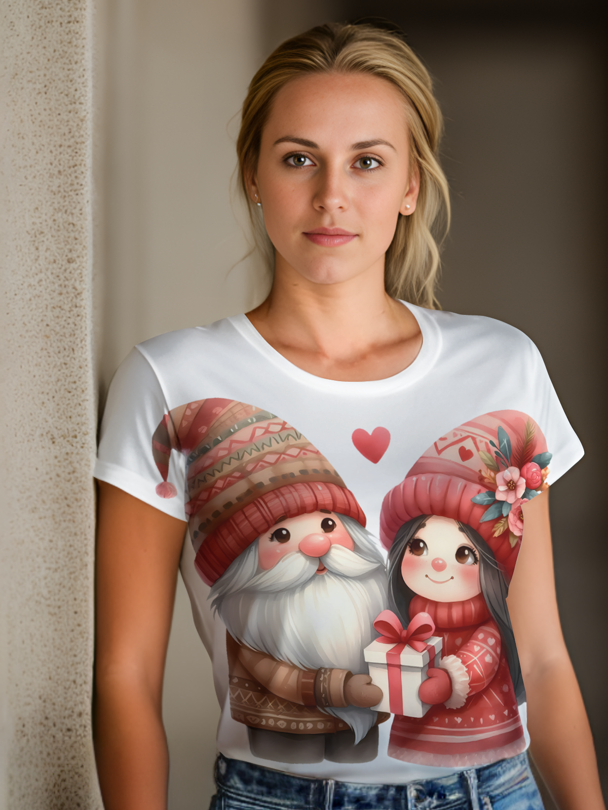 Gnomes Valentine Sublimation/DTF T-Shirt Images Bundle