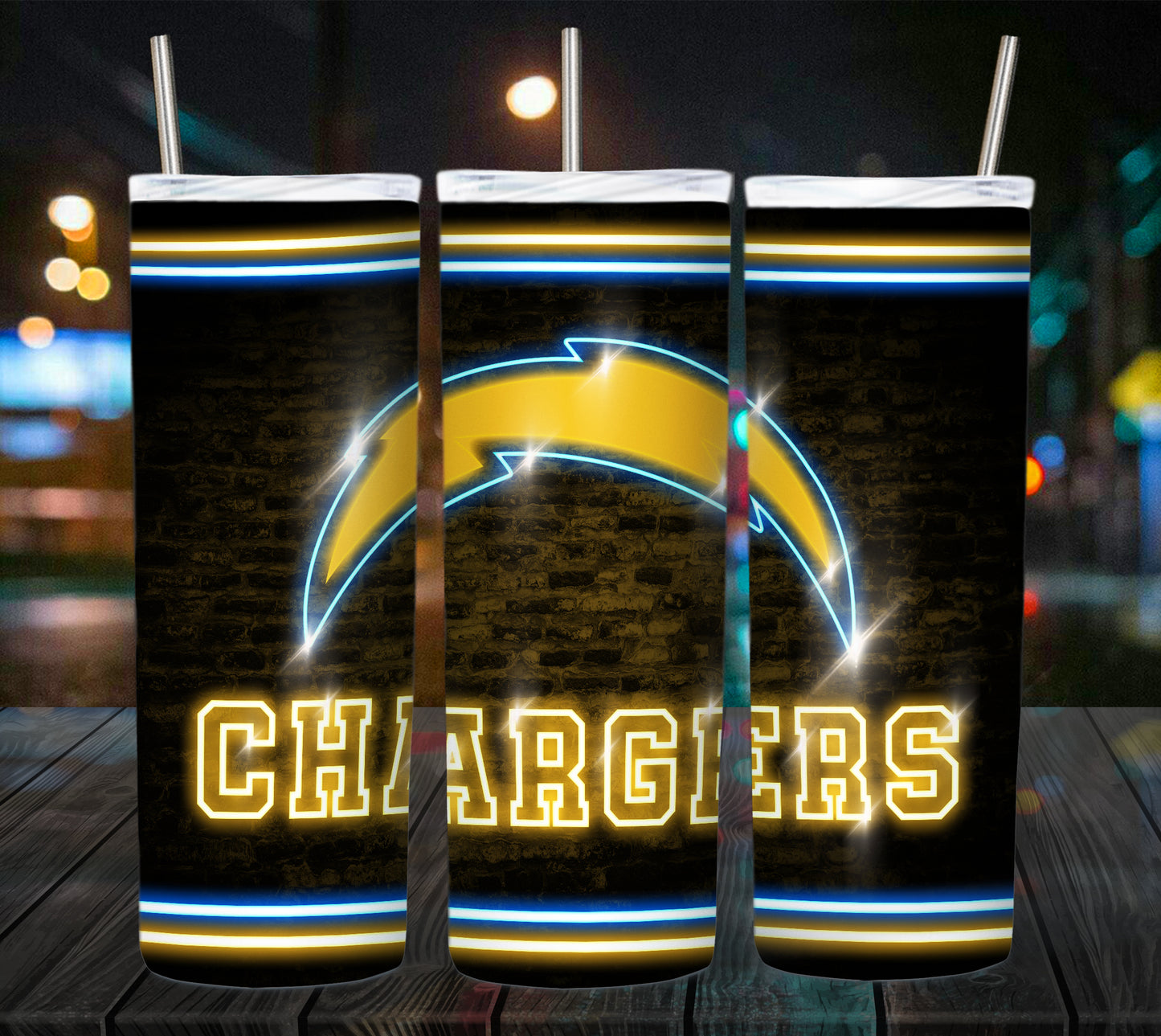 Football 20oz Sublimation Tumbler Image