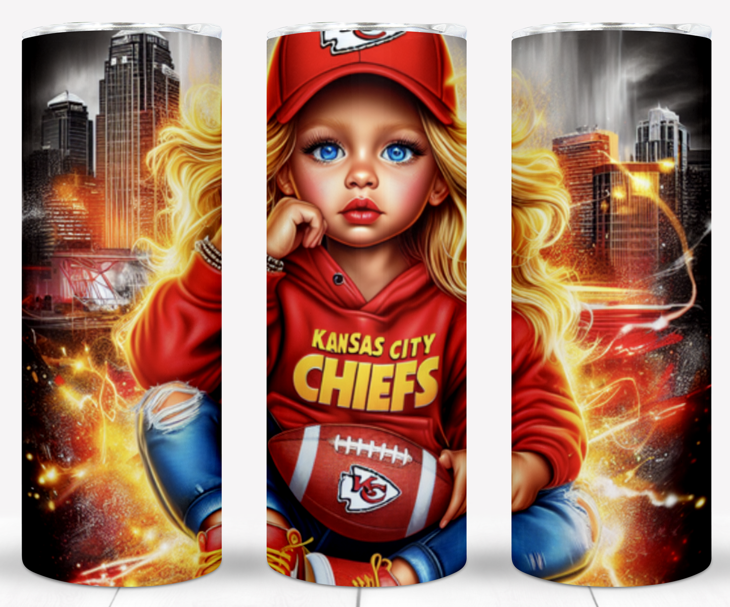 Toddler Football 20oz Sublimation Tumbler Images Bundle